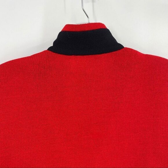 ST. JOHN Red Knit Sweater - Picture 4 of 16